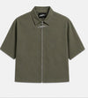 Sniperz Zip up boxy shirt
